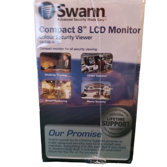 Swann Advanced Security Made Easy 8" Compact Colour Monitor LCD Viewer - Picture 4 of 11